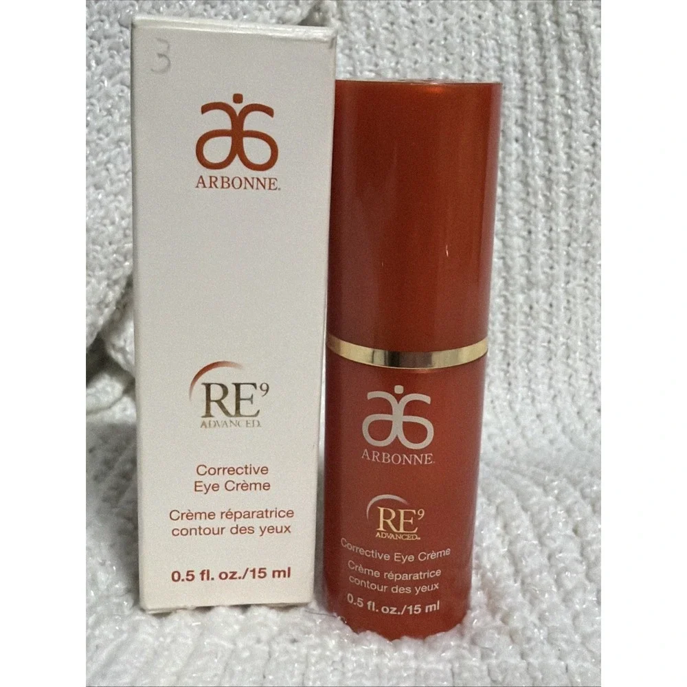 Arbonne RE9 Advanced Corrective Eye Cream Full Size 0.5oz 15g 15ml NEW