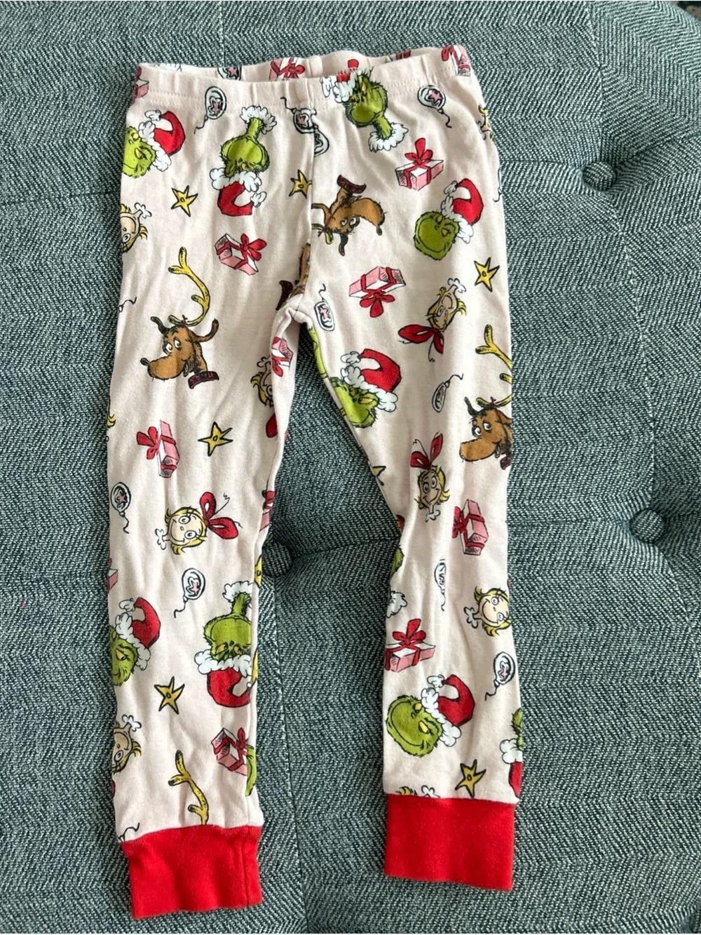 Carter’s The Grinch 2‑Piece Pajama Set Toddler Girl’s 3T Christmas Long Sleeve