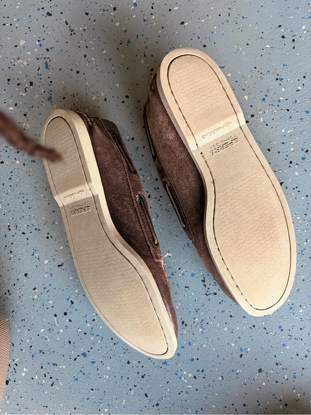 Sperry Brown Suede Lined Boat Shoes
