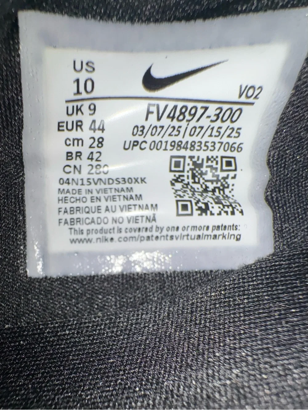 Nike infinity tour
