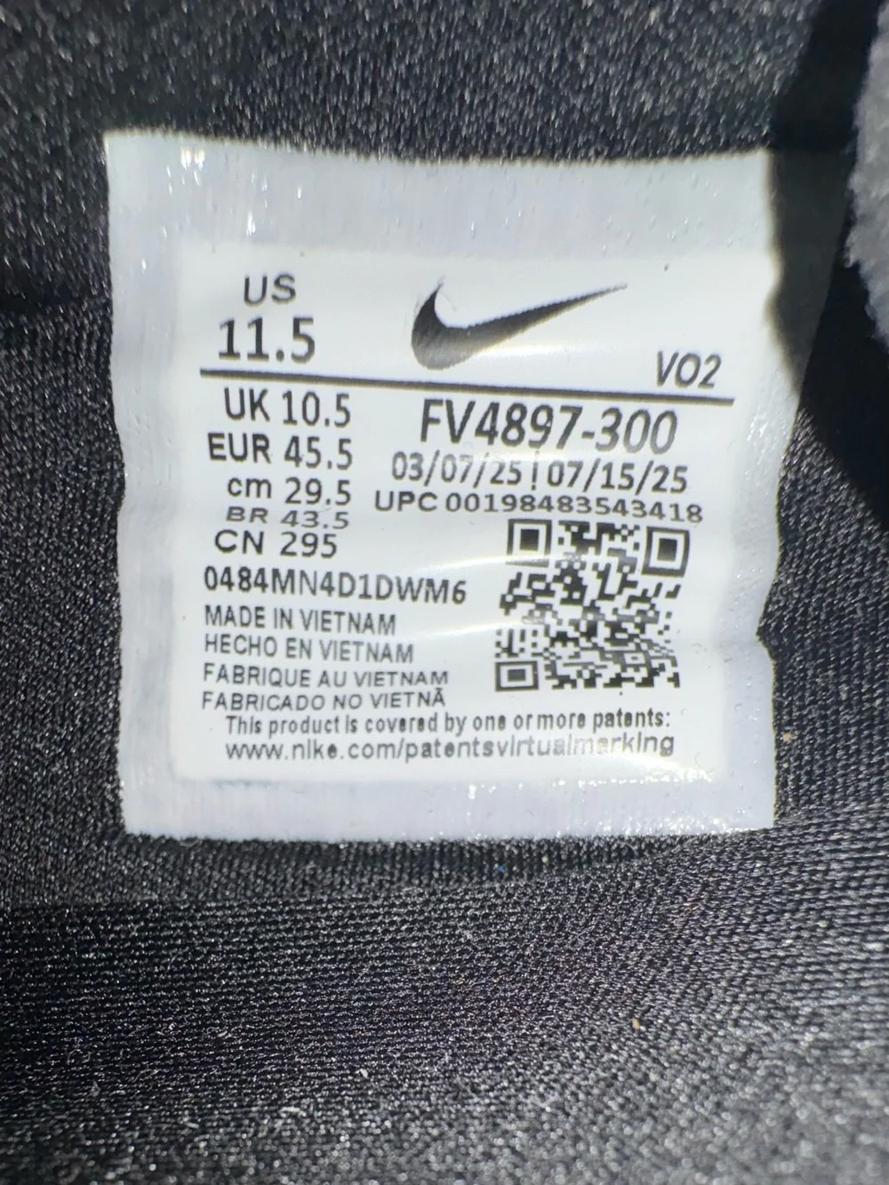 Nike infinity tour