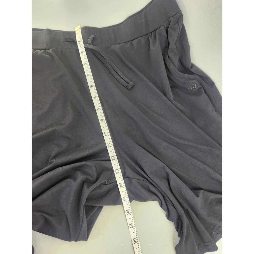 Cozy Earth Bamboo Lounge Shorts Mens XXL Black Drawstring Pockets Breathable