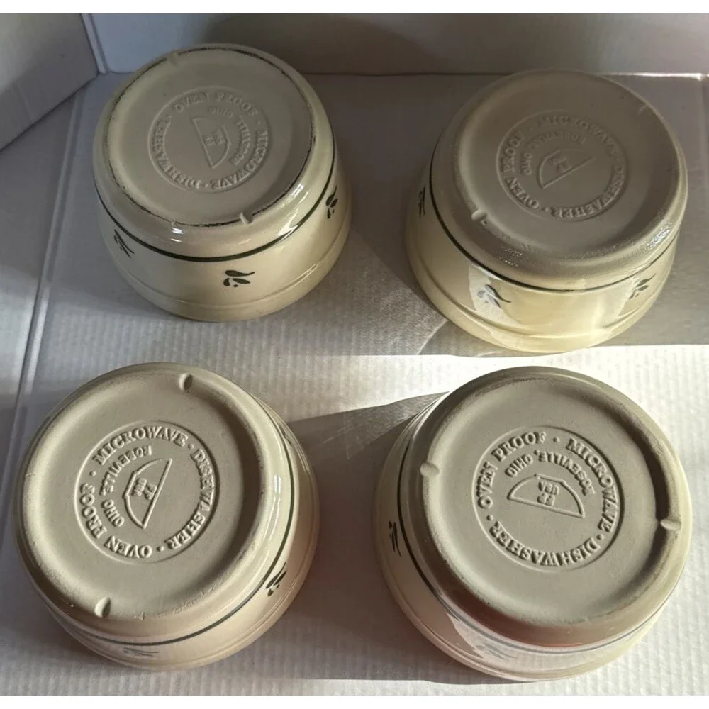 Vintage Roseville Pottery Friendship Ramekins 4 1/2