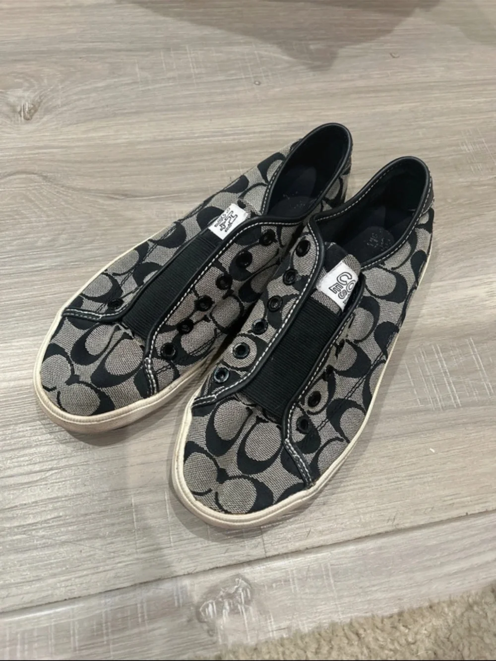 Coach Bev Signature Logo Slip-On Sneakers