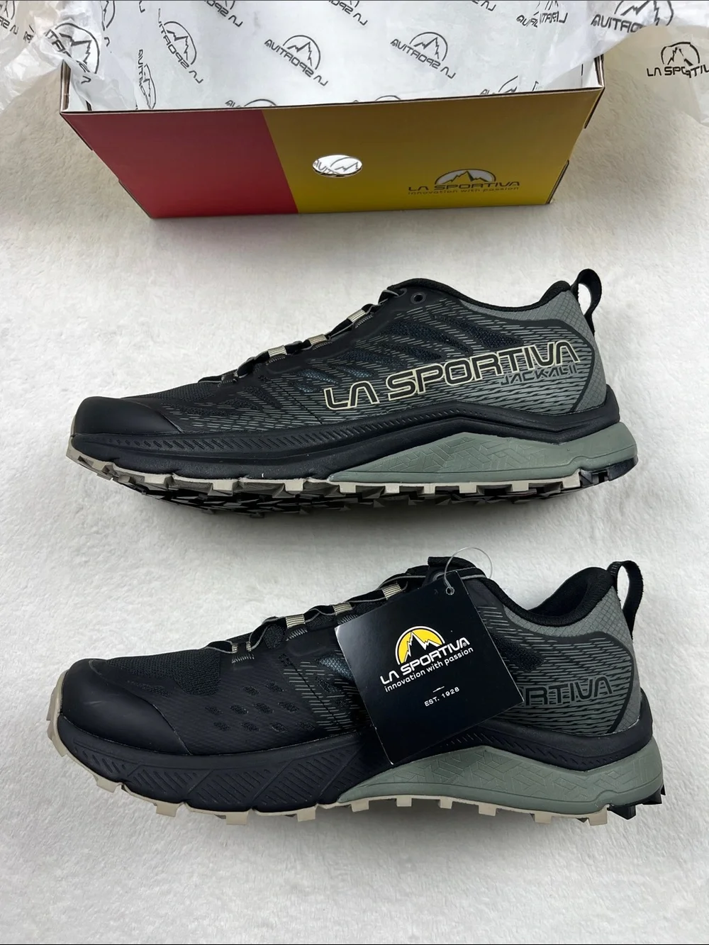 La Sportiva Jackal II Trail Running Shoes Black/Clay Mens 8.5 EU 41 NIB NWT