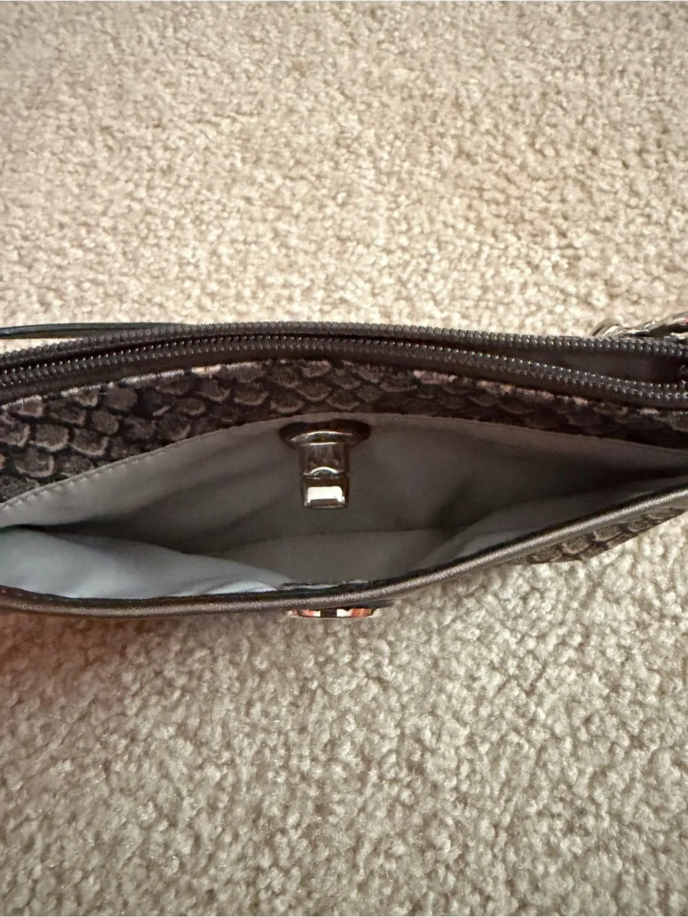 Coach wristlet textured