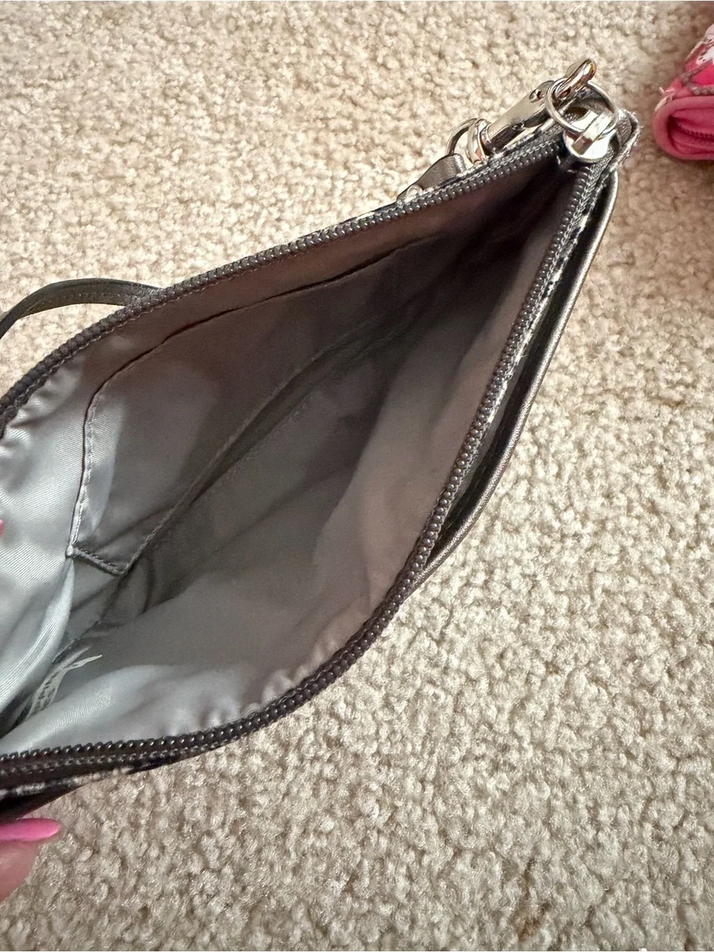 Coach wristlet textured