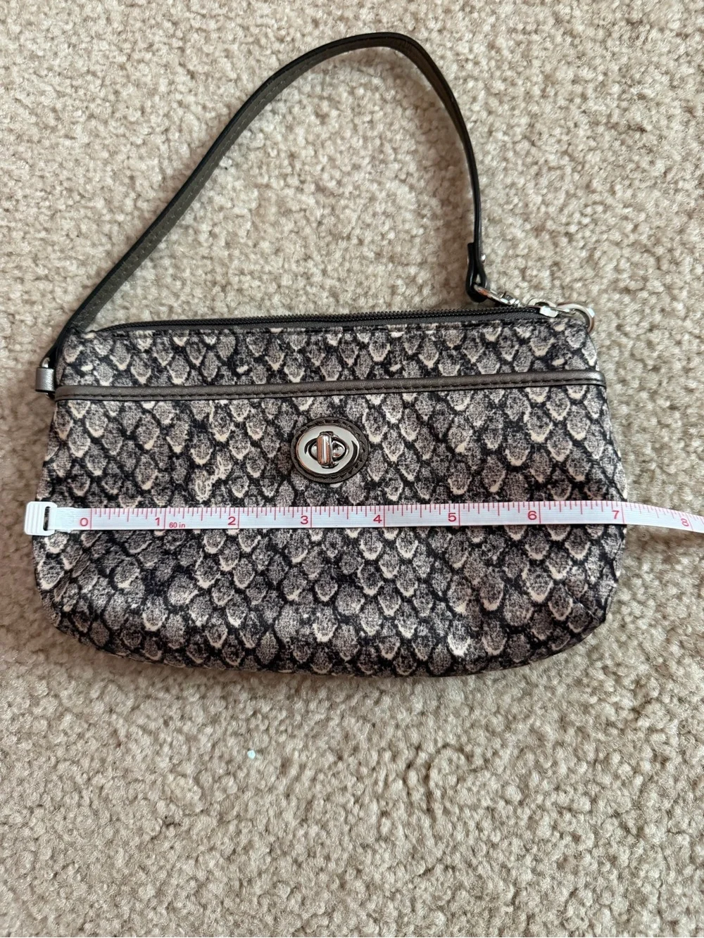 Coach wristlet textured