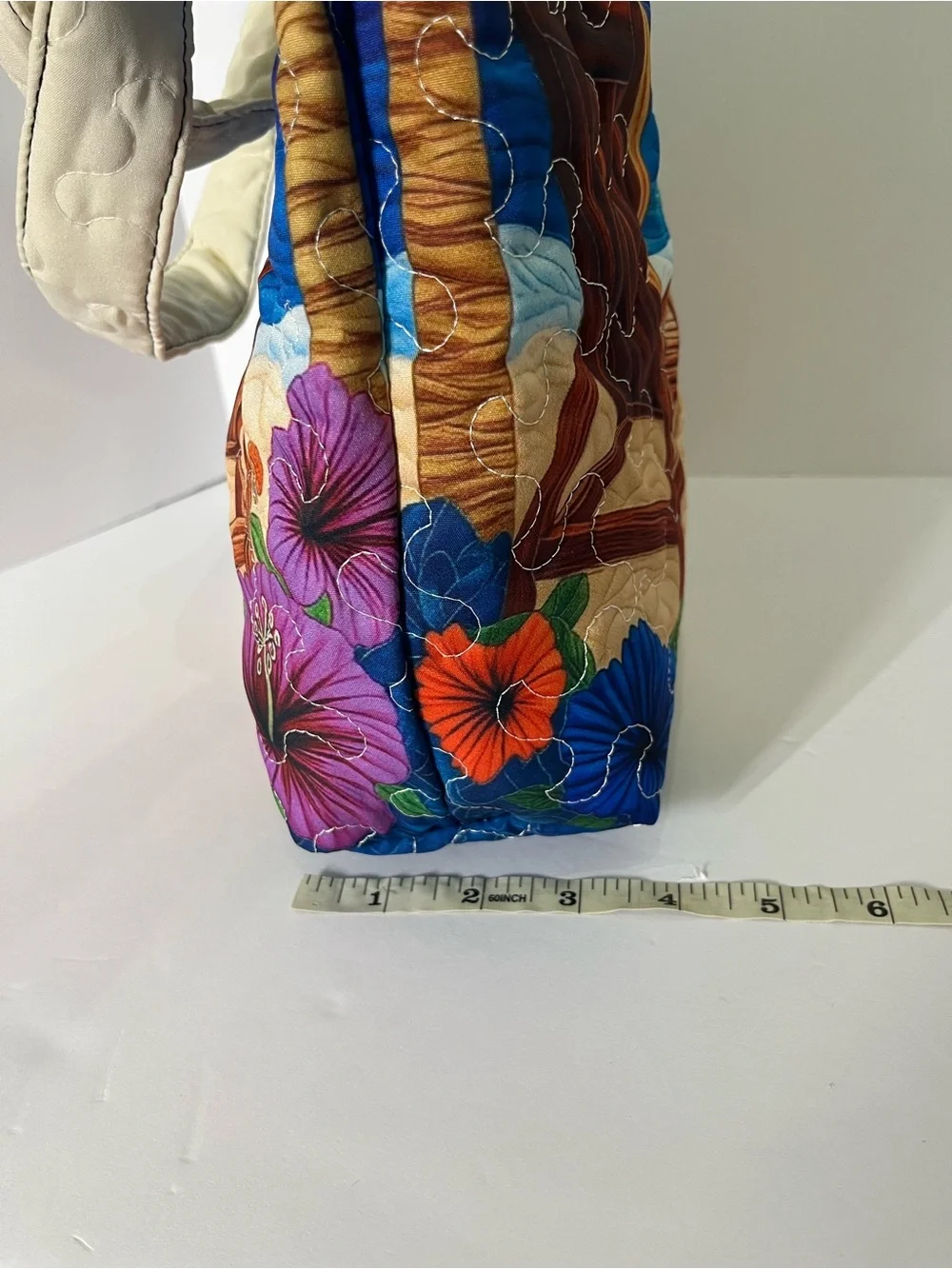 None quilted tote