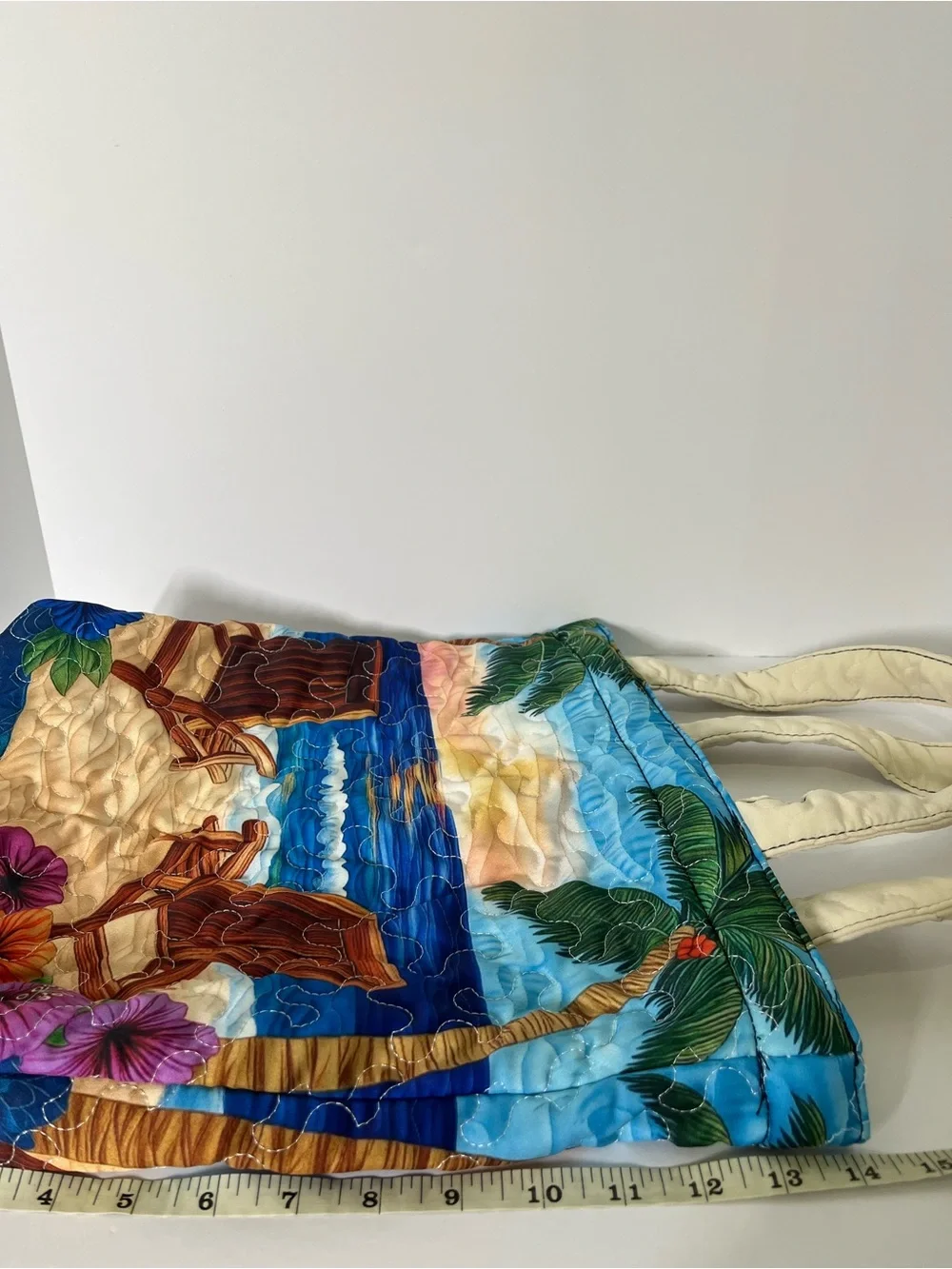 None quilted tote