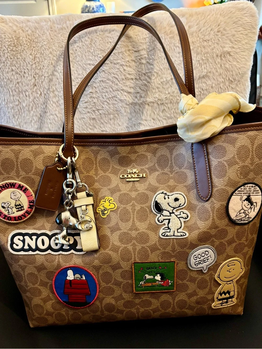 Coach x Peanuts Limited Edition City Tote – Excellent Condition with Extras