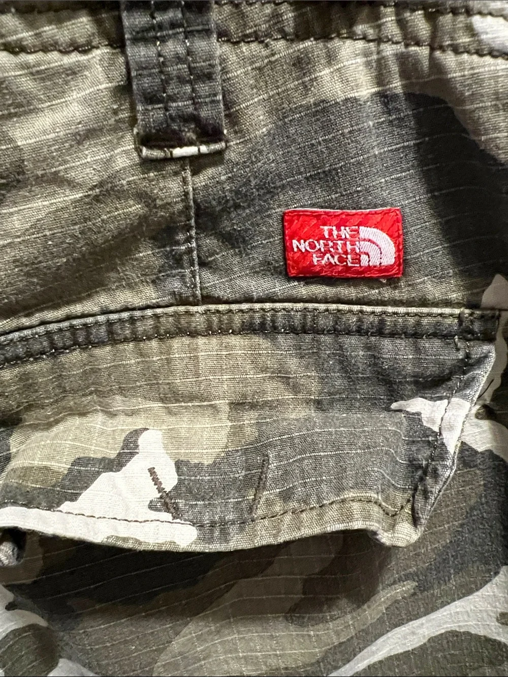The North Face camo pattern