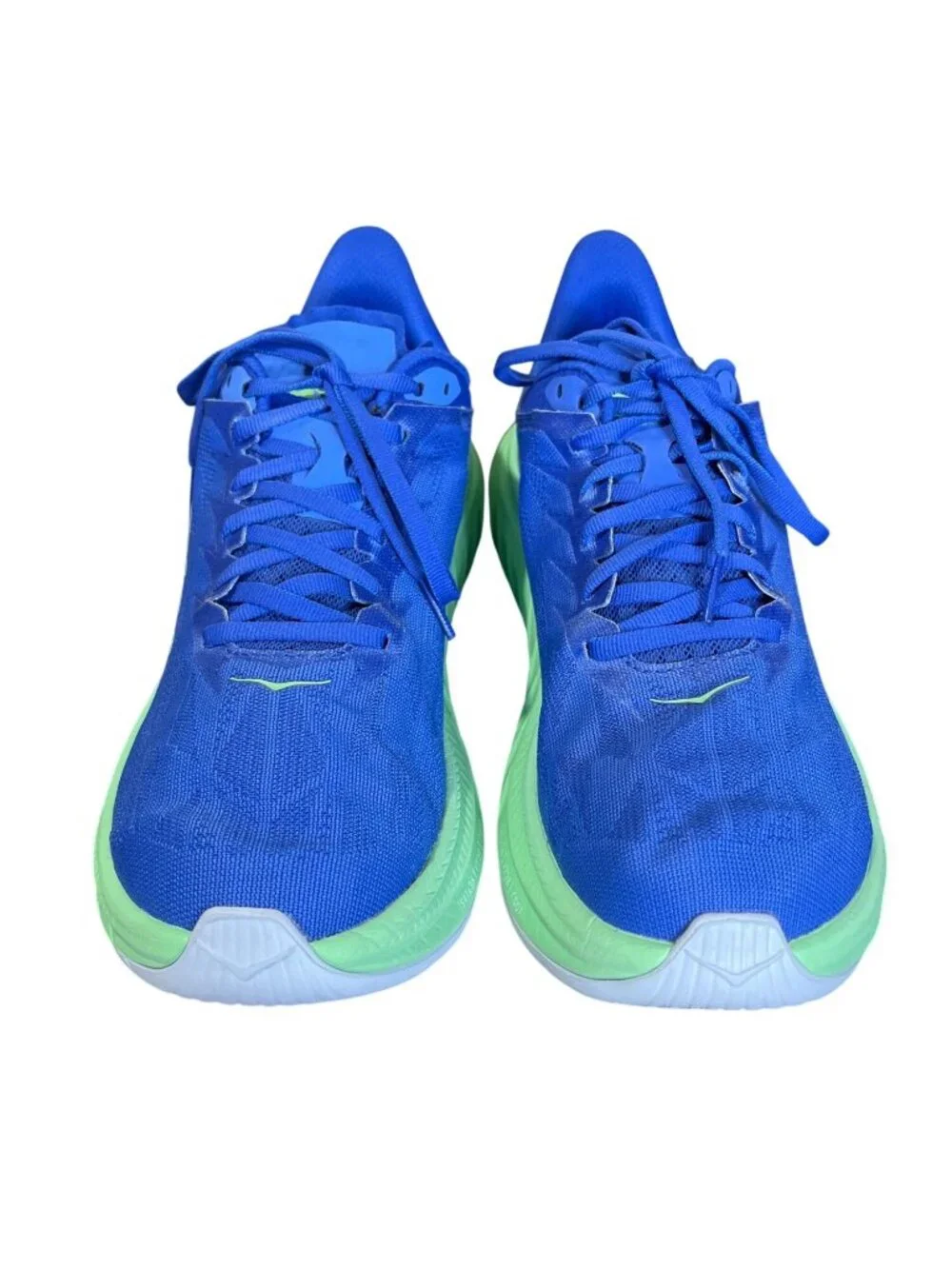 Hoka One One Carbon X 2 Mens Size 9 Running Shoes Dazzling Blue Green Sneakers