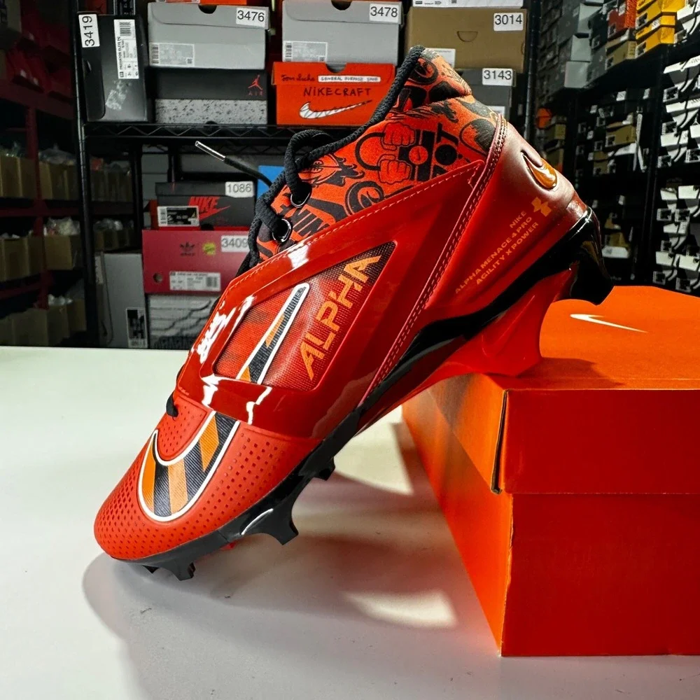 Nike Alpha Menace 4 Pro Nrg Picante Red-Black Football Sz 11 [FQ3984-600]
