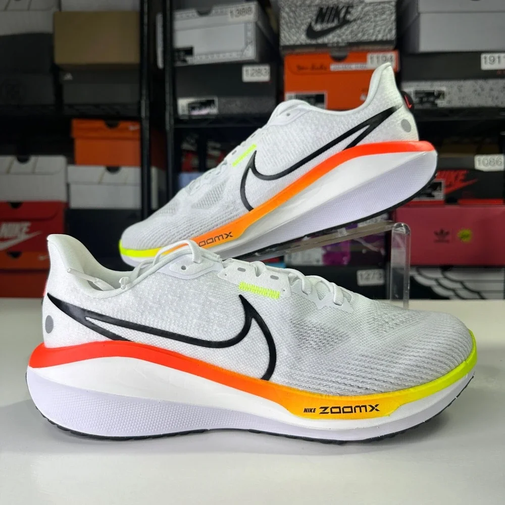 Nike Air Zoom Vomero 17 Running Mens Size 11 White Crimson Volt HF4914-100 Shoes