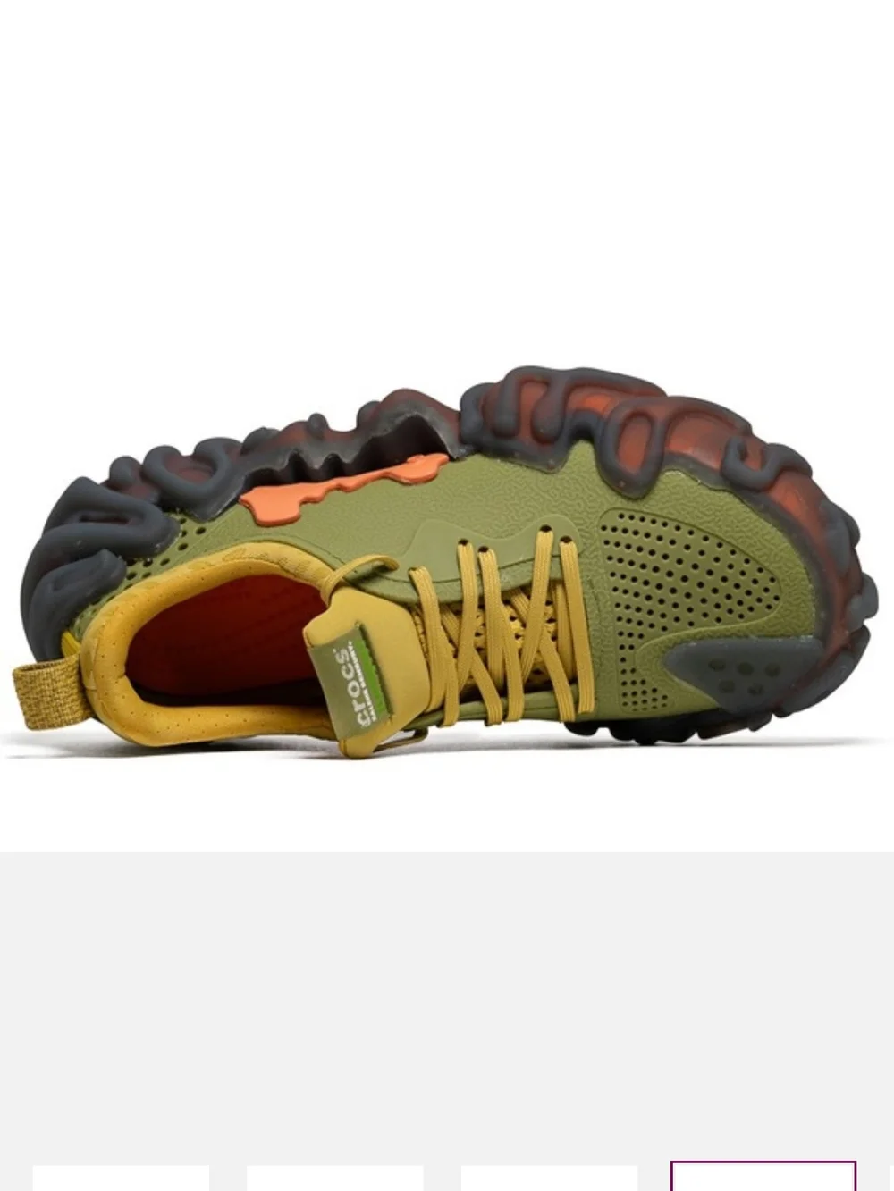 CROCS Men's Green & Yellow Juniper Wave Sneakers