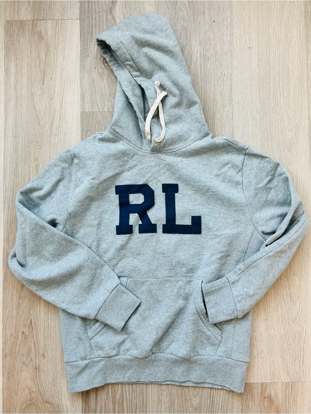 Polo Ralph Lauren Bold RL Logo Gray Sweatshirt Hoodie