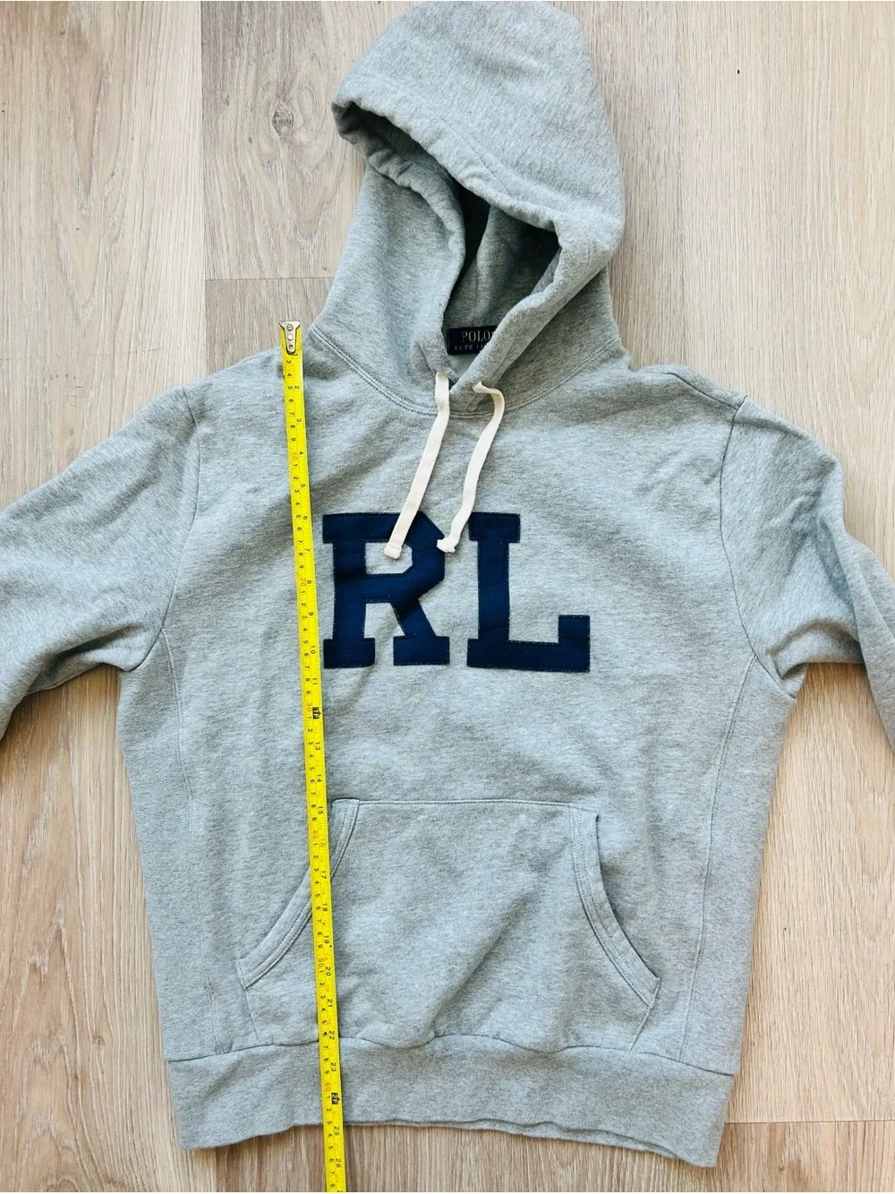 Polo Ralph Lauren Bold RL Logo Gray Sweatshirt Hoodie