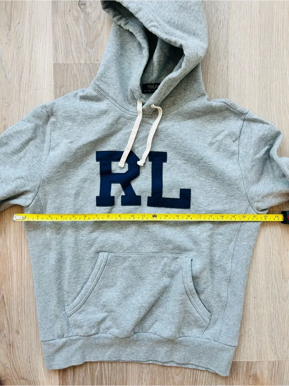 Polo Ralph Lauren Bold RL Logo Gray Sweatshirt Hoodie