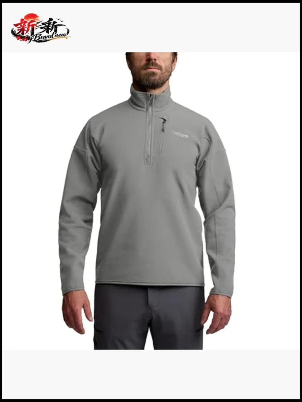 Durable Stretch Fleece 1/4 Zip Pullover for Men Activewear