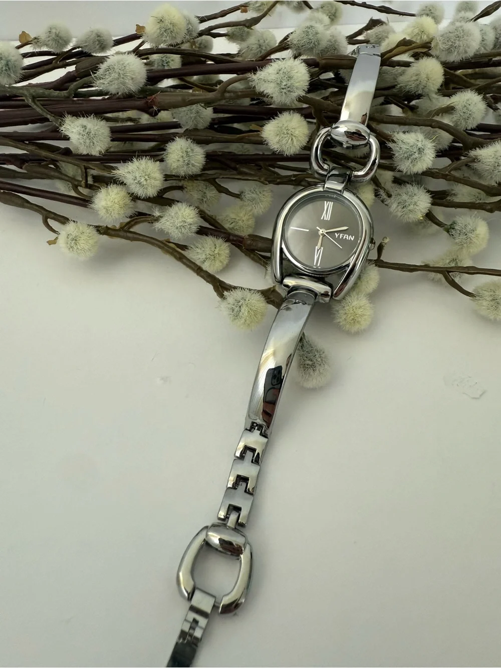 Silver Women's Bracelet Watch - YFAN