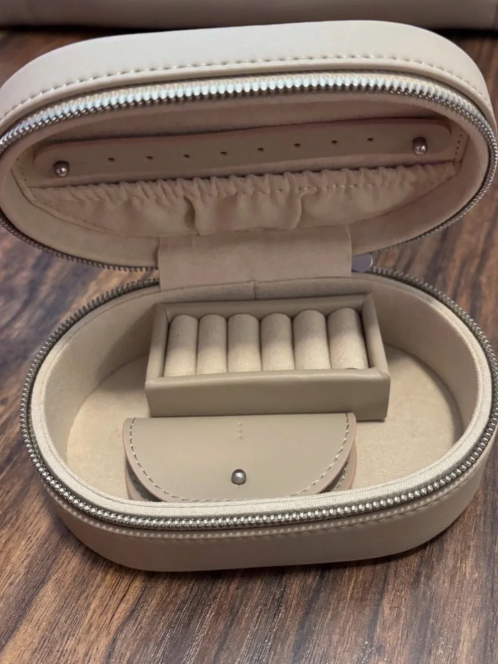 Monos Travel Jewelry Case in Ivory