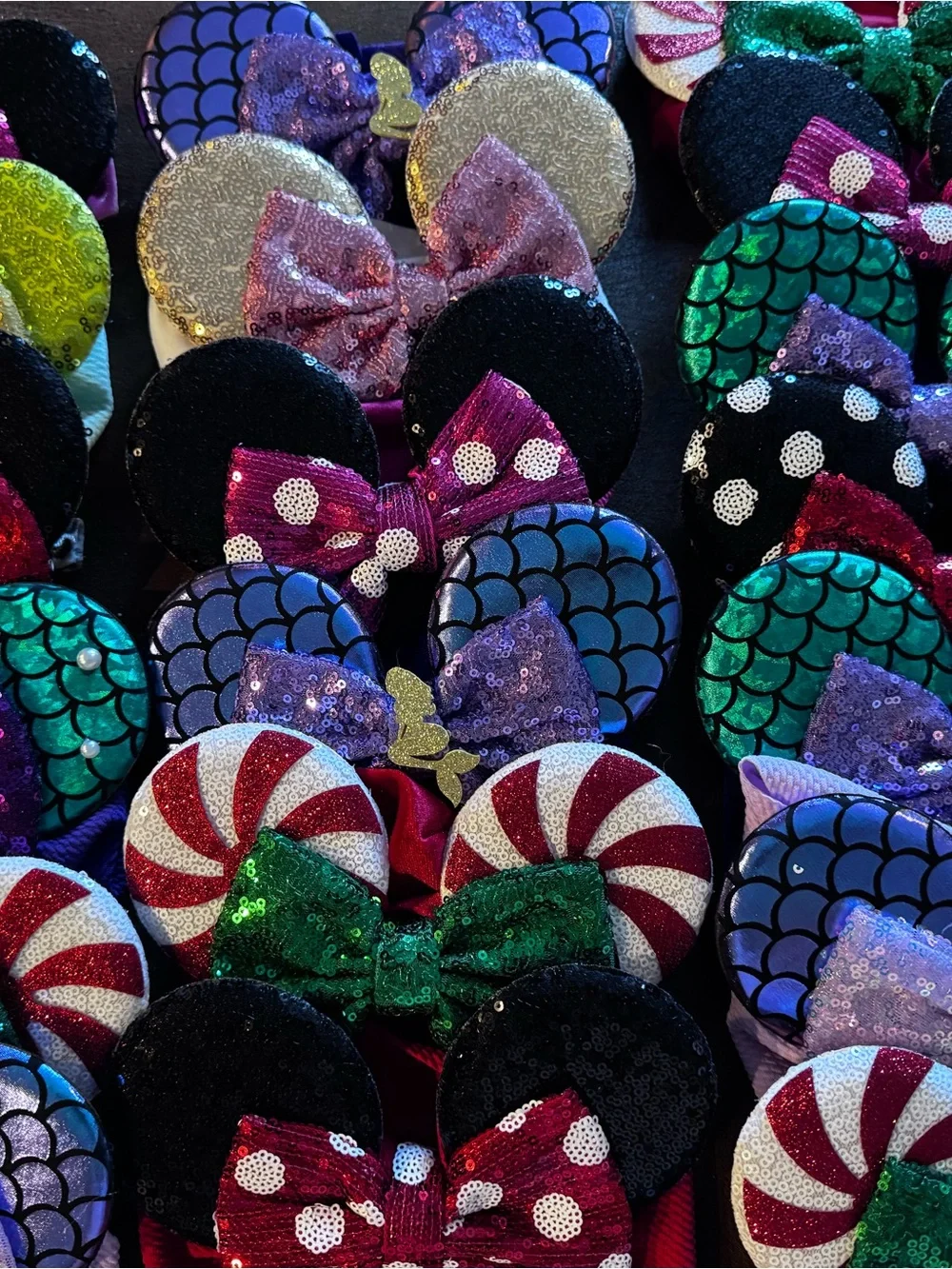 Bulk Lot of 26 Brand New Stretchy Minnie Ear Infant Headbands-Wholesale Pricing