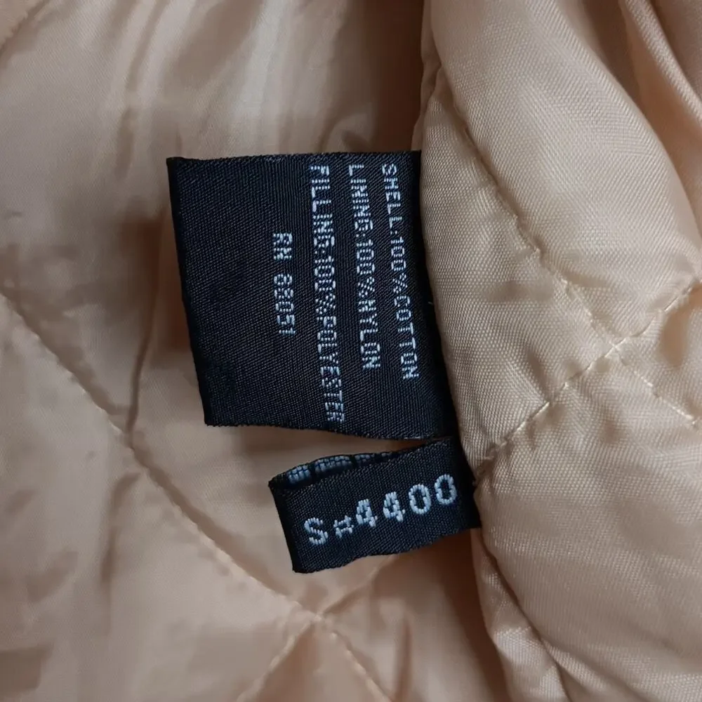 Tri-Mountain Canvas Vest Mens XL Tan Diamond‎ Quilt Lined Zip Outdoors Utility