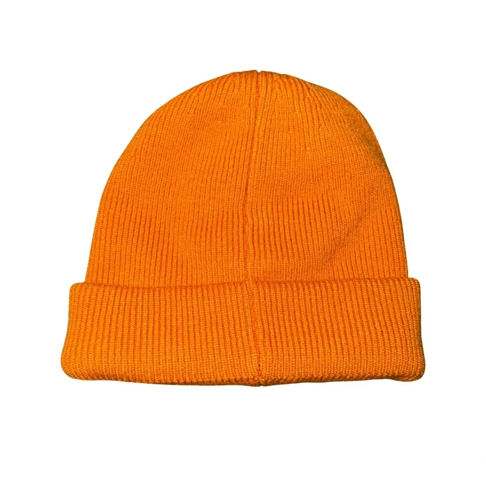 Sunday Best Beanie‎ Women One Size Orange Excellent Ribbed Knit Wool Blend Hat