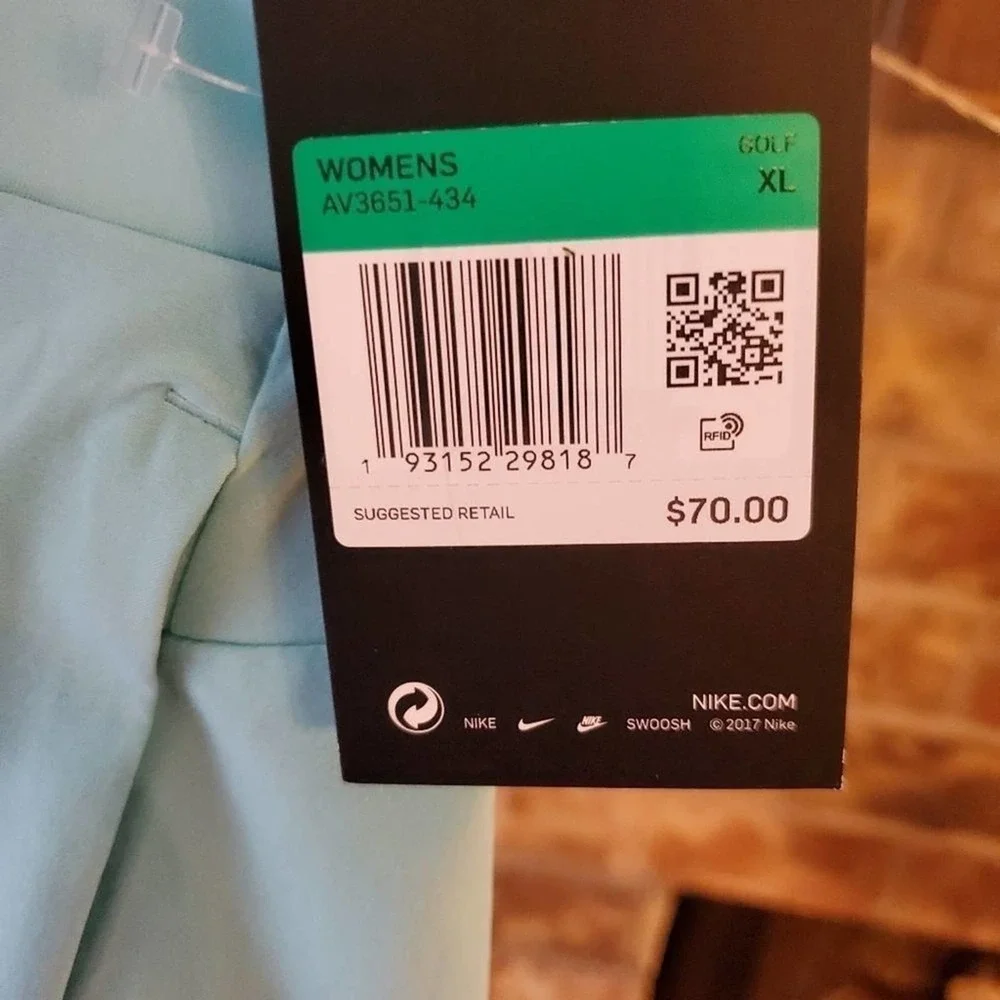 Nike dri-fit‎ teal golf tennis athletic skirt women's size  XL NEW!!!