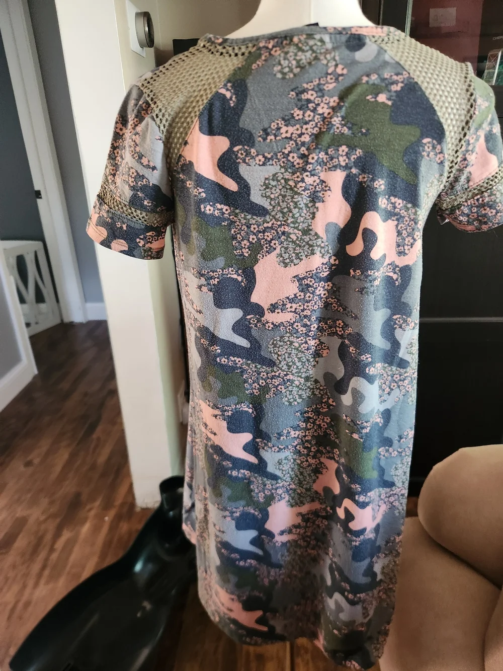 art class Girls' Camo Print T-Shirt Dress with White 55 Graphic