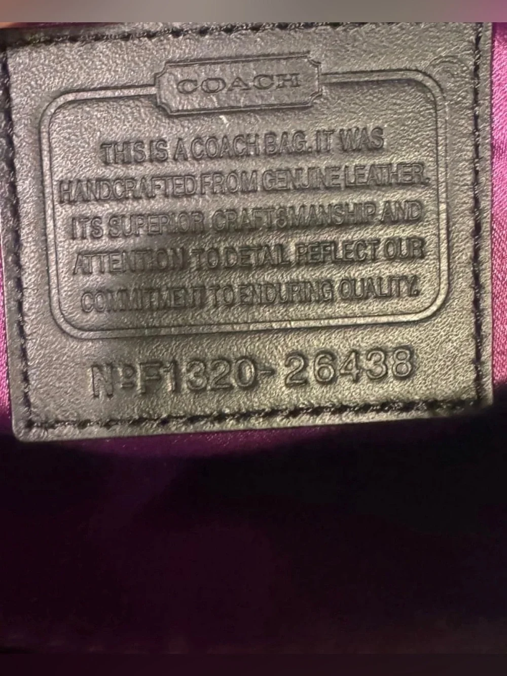 Coach pre loved