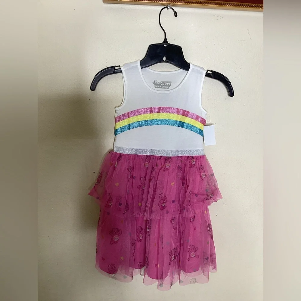 Care Bears Tutu Dress - Pink / White, Size Small Girls Care Bear Size S 6/6X