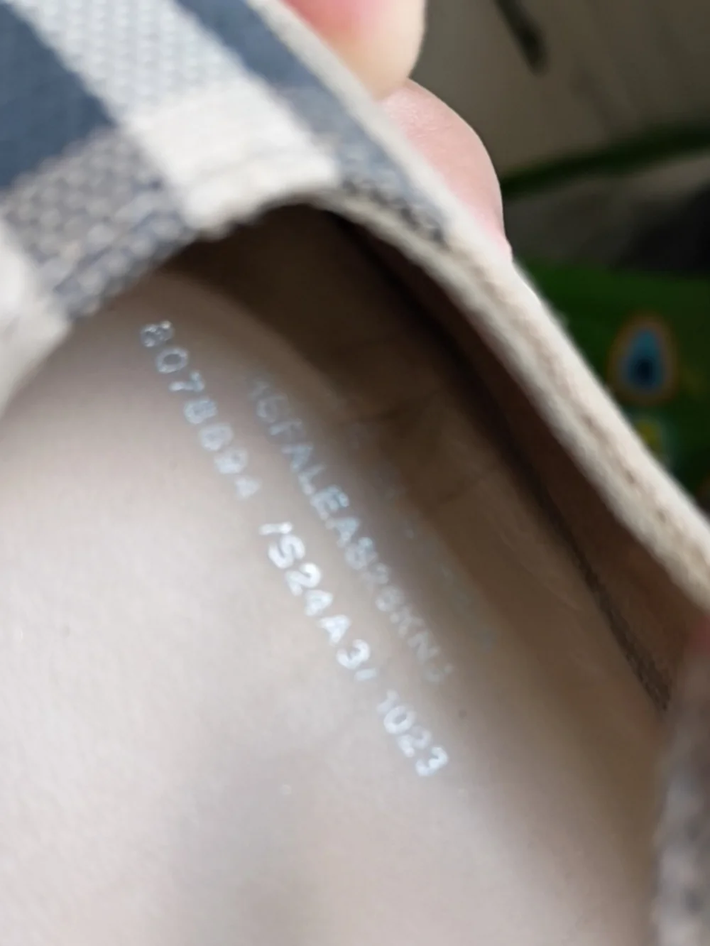 Burberry Kids Beige Plaid Mary Jane Shoes