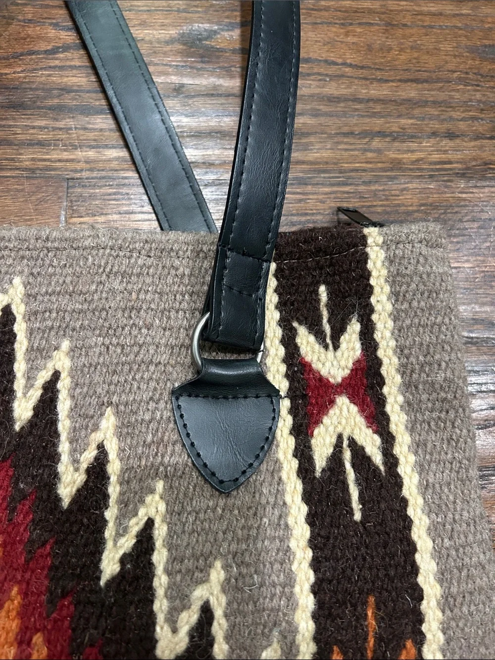 “Chimayo” Wool Tote Bag El Paso Saddle Blanket co.