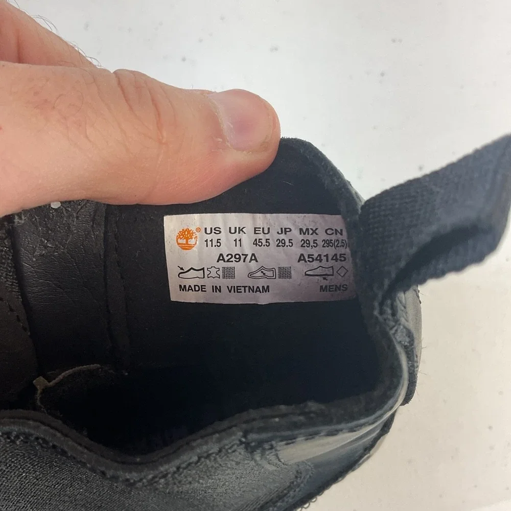 Timberland‎ Squall Canyon WP Chelsea Zip Boots Men's 11.5 Black Leather A297A