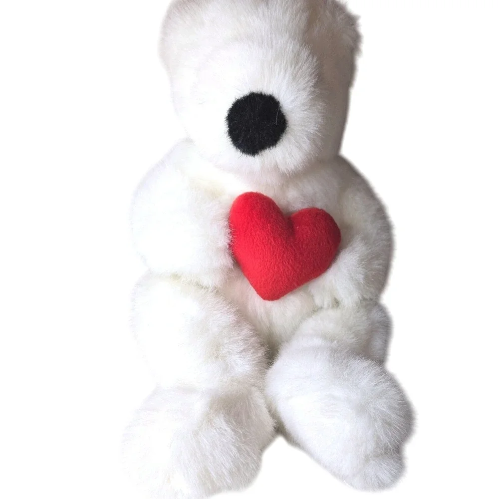 1997 VTG Ty Classic‎ Beanie Buddy Romeo The Bear Red Heart 14