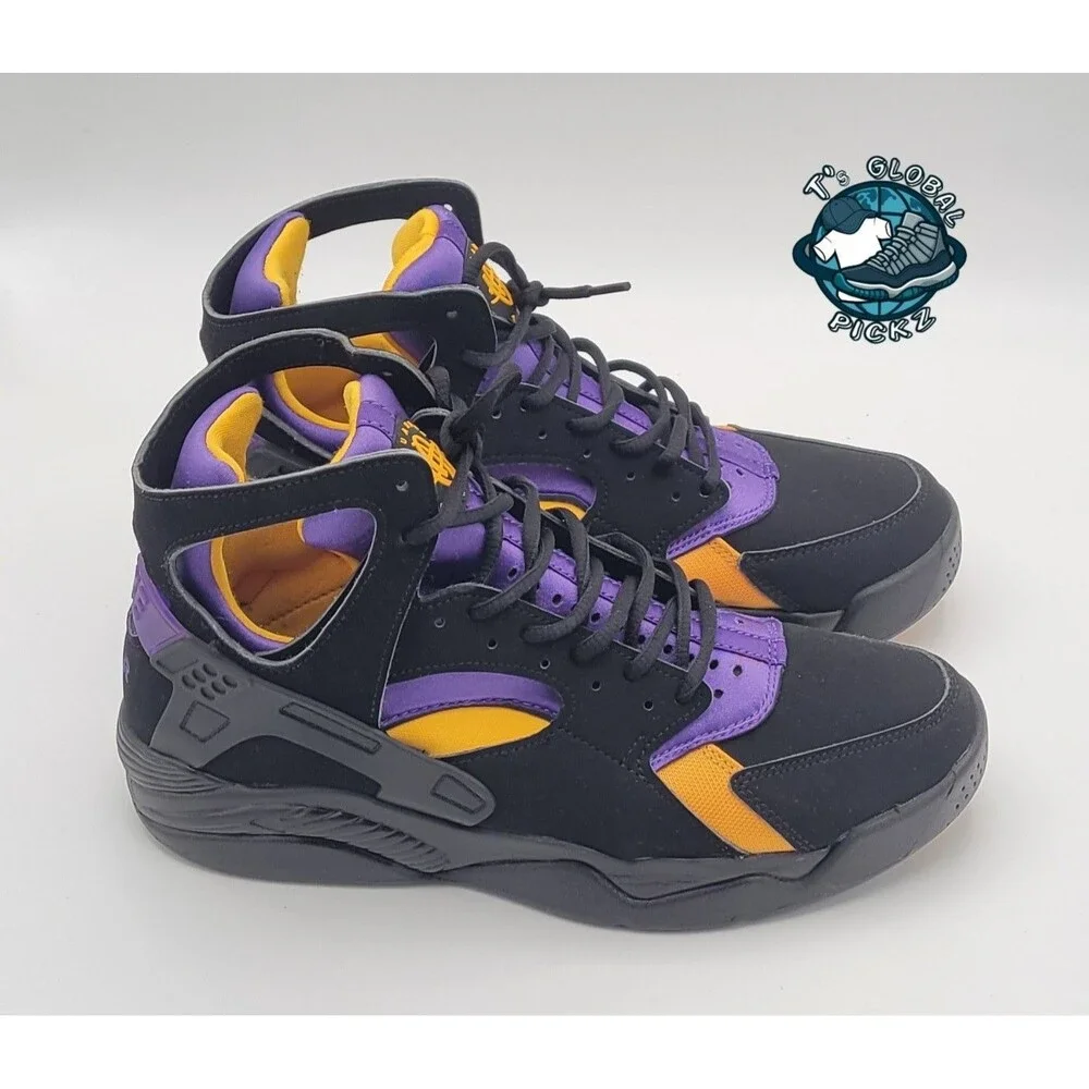 Nike Air Flight Huarache Lakers Away Kobe FD0188 001 Men Size 9