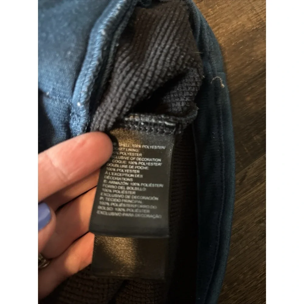 THE NORTH FACE Apex Canyonwall Eco Vest Mens Large Full Zip Pockets Blue