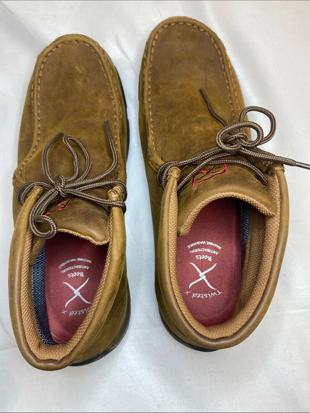 Twisted X Brown Suede Men's Chukka Boots Antibacterial Washable Waterproof Brown