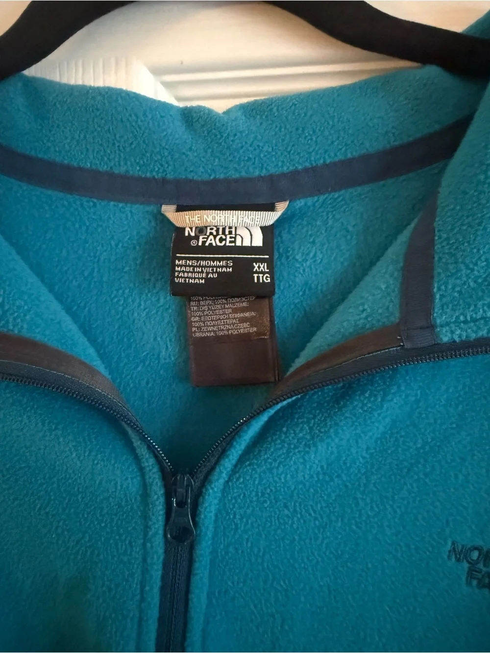 The North Face Teal Full-Zip Fleece Jacket