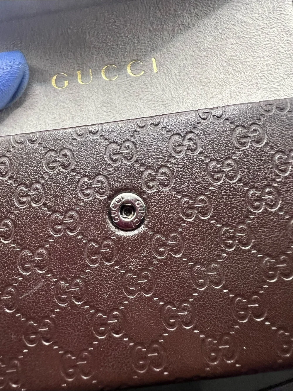 Gucci leather slim