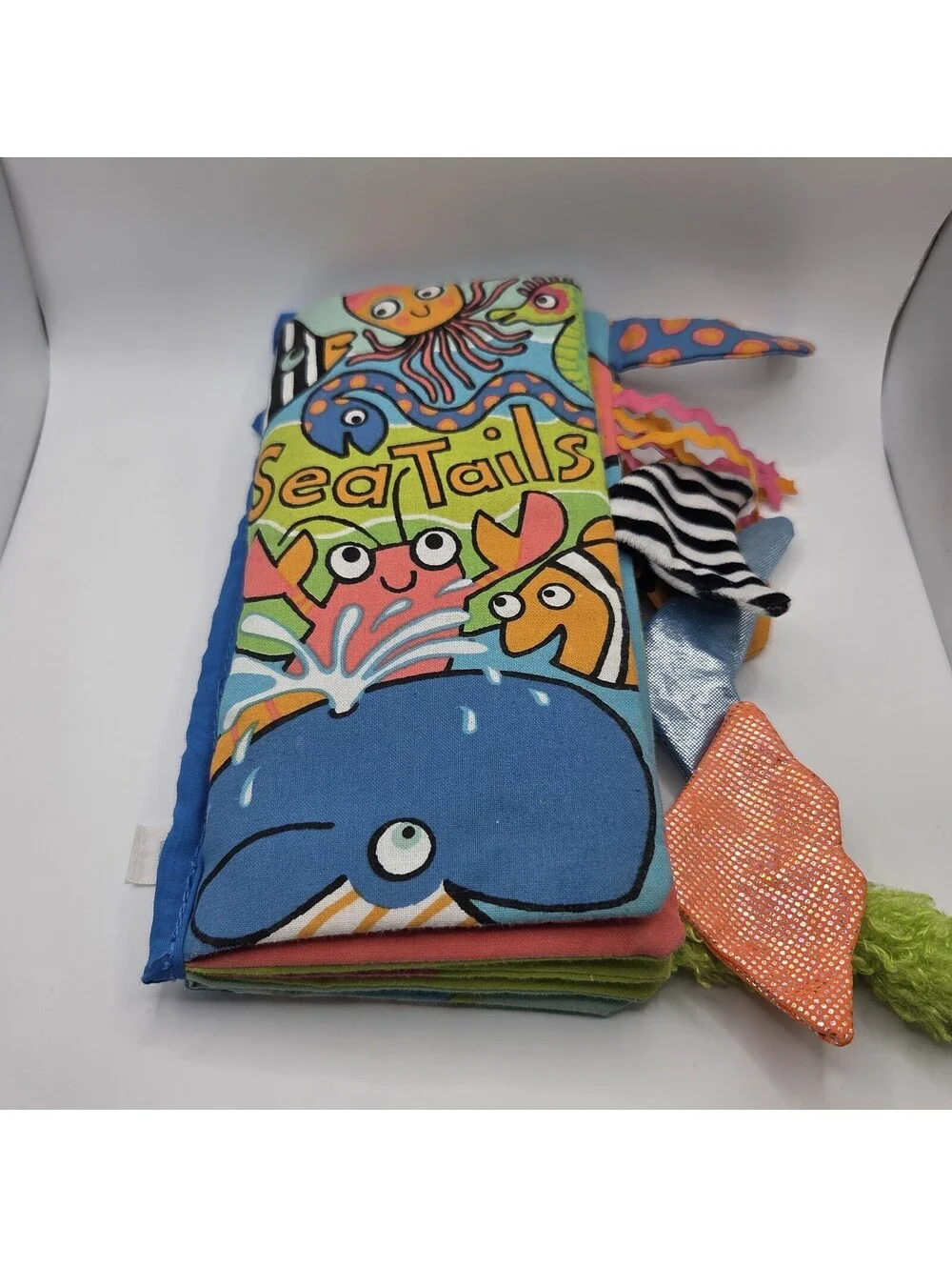 Jellycat Sea Tails Soft Baby Book Anne Wilkinson Soft Toy Comforter Plush