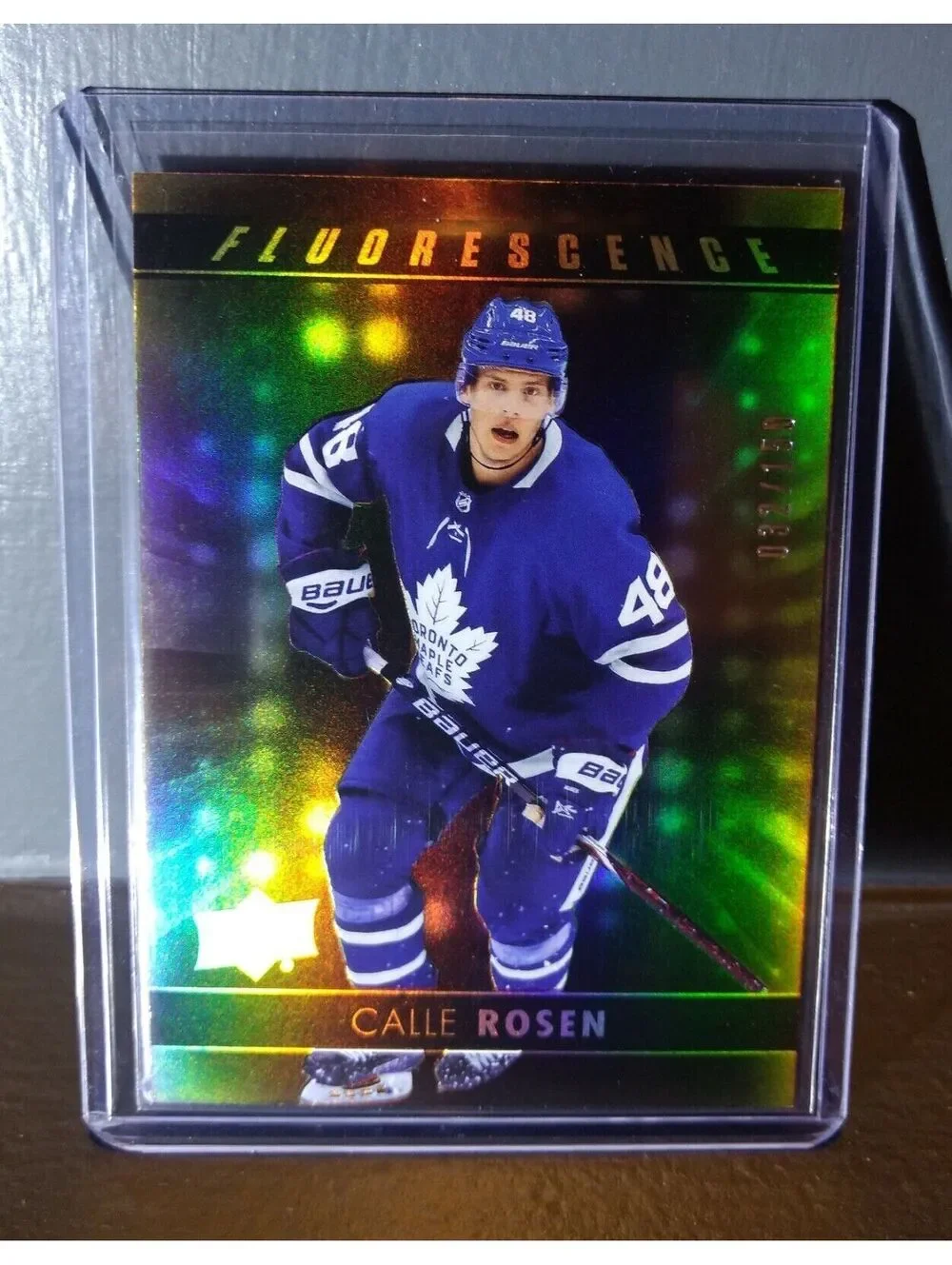 2017 Calle Rosen Upper Deck Fluorescence #F-3 Hockey Card #/150