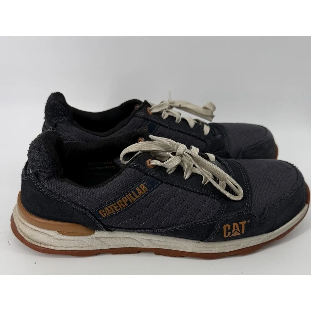 CAT Caterpillar Men Streamline 2.0 Composite Toe Work Shoes Navy P91482 Size 9.5