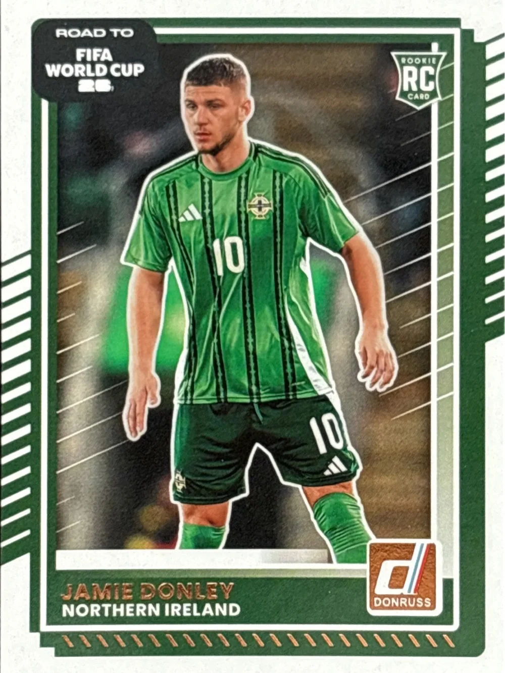 Jamie Donley World Cup Rookie Northern Ireland Soccer Card