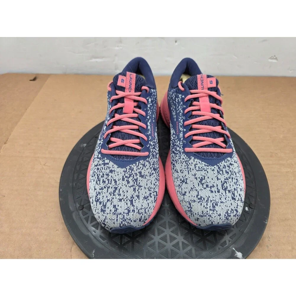 Brooks Launch 6 Womens Running Shoes Blue Pink 1202851B422 Size 8.5
