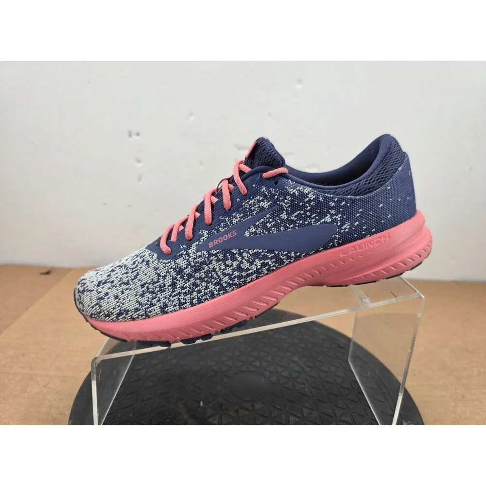 Brooks Launch 6 Womens Running Shoes Blue Pink 1202851B422 Size 8.5