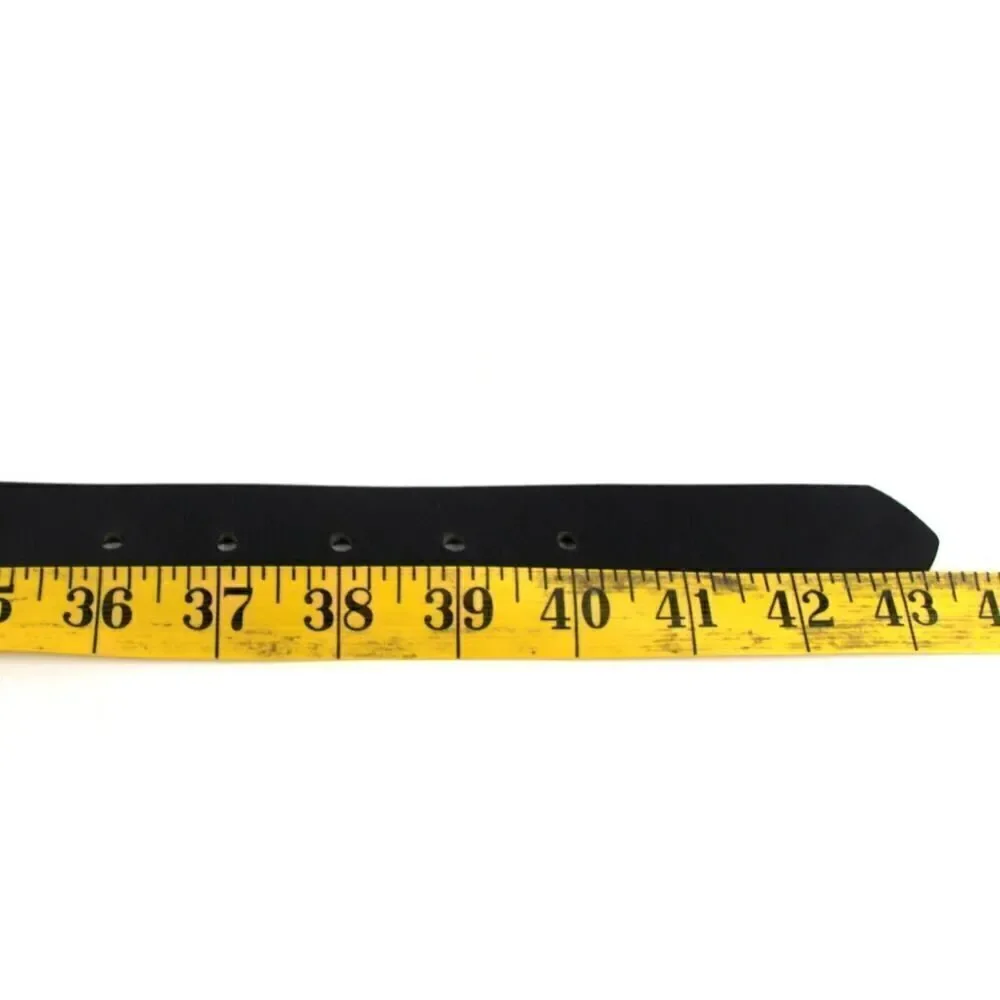 SADDLE BLACK GENUINE LEATHER 1.25