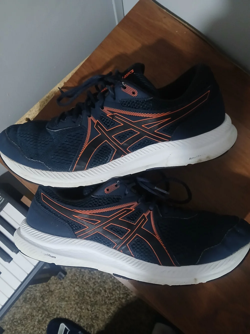 Mens Size 13 Asics Gel Contender 7 Navy & Orange